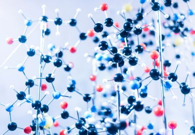 A complicated molecule, symbolising interdisciplinary links