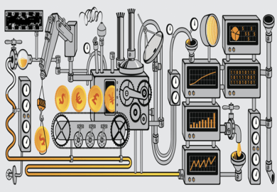 A money machine, symbolising research commercialisation A money machine, symbolising research commercialisation