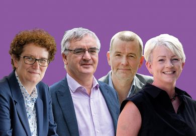 REF panel chairs Jane Falkingham, Tom Rodden, Greg Walker and Louise Kenny