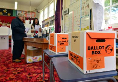 New Zealand ballot boxes