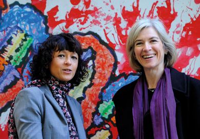 Emmanuelle Charpentier and Jennifer Doudna