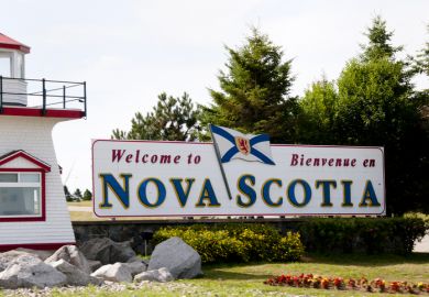 Nova Scotia sign