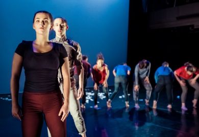 Students perform Taking a Position