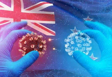 istock New Zealand coronavirus The coronavirus on a New Zealand flag