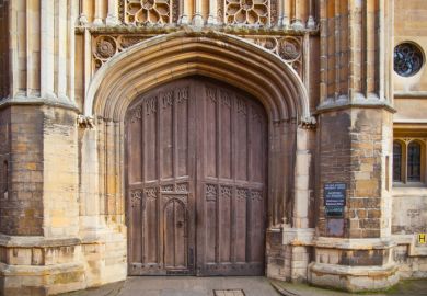 Old gate of King's College, Cambridge
