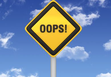 warning sign Oops sign