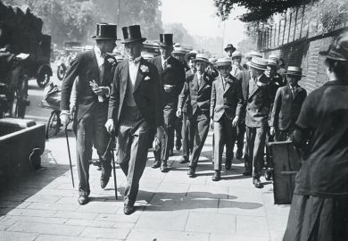 Men in top hats
