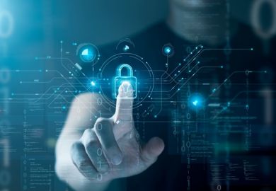 A digital image of a padlock, symbolising open access