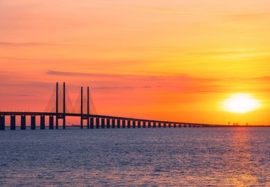 The Oresund bridge between Sweden and Denmark illustrating universities’ ability to build bridges