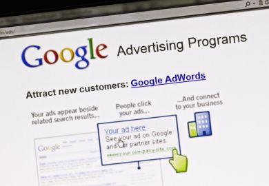 Ostersund, Sweden - August 14, 2011 Close up of Google's Advertising Program's website on a computer screen.