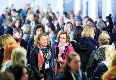 Crowd of attendees at EAIE Helsinki 2019