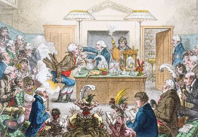 Scientific Researches! - New Discoveries in Pneumaticks! by James Gillray (1757-1815)