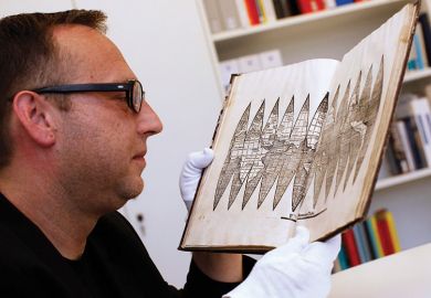 Cartography believed to be the fifth existing version of a map by Martin Waldseemuller Cartography believed to be the fifth existing version of a map by Martin Waldseemuller