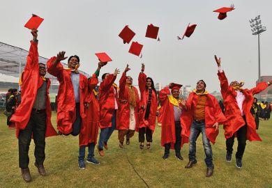 Students graduate at Jamia Millia Islamia (JMI) in New Delhi, India Students graduate at Jamia Millia Islamia (JMI) in New Delhi, India