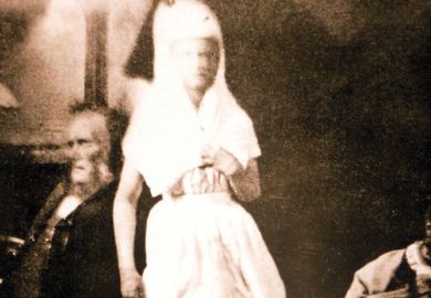 Photo of a seance in London, 1874