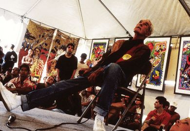 Timothy Leary at Lollapalooza 1993 Timothy Leary at Lollapalooza 1993