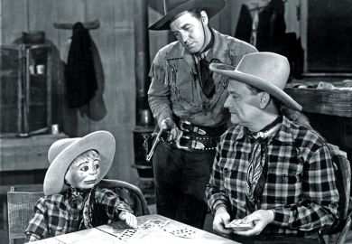 Puppet playing cards