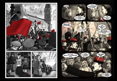 Page from The Red Virgin and the Vision of Utopia, by Mary M. Talbot and Brian Talbot