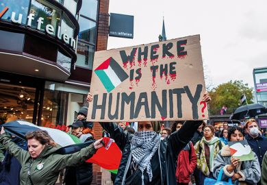 Pro-Palestine demonstration, Nijmegen, Netherlands, November