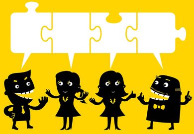 Illustration of people talking with speech bubbles above their heads (16 February 2017) Illustration of people talking with speech bubbles above their heads (16 February 2017)