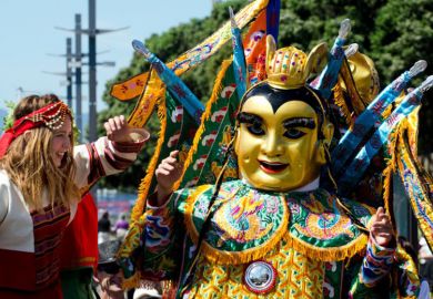 People celebrating Chinese Year of the Snake, Wellington, New Zealand