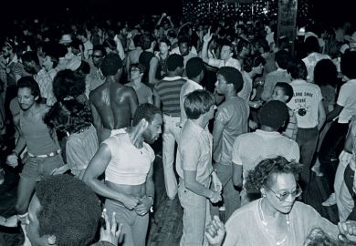 People dancing at Paradise Garage, New York City, 1979