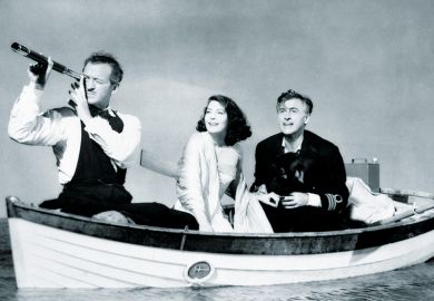 People in boat look ahead People in boat look ahead