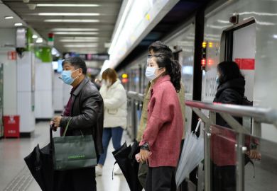 People wearing masks