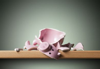 Empty piggy bank Empty piggy bank