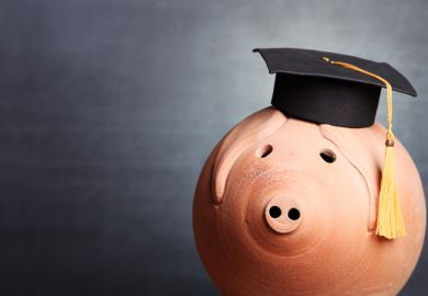 Piggy bank at university