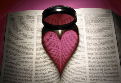 pink heart in dictionary