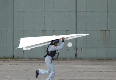 Giant paper plane