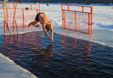 diving into cold lake diving into cold lake