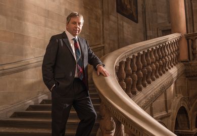 Peter Mathieson, the former head of the University of Hong Kong and vice-chancellor of the University of Edinburgh standing on a staircase Peter Mathieson, the former head of the University of Hong Kong and vice-chancellor of the University of Edinburgh standing on a staircase