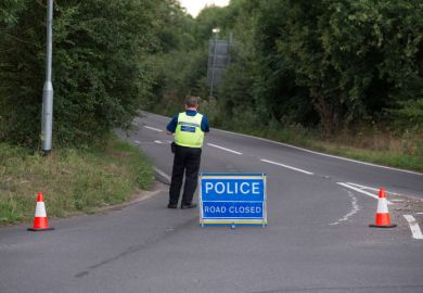 Police road closure near Hatfield Police road closure near Hatfield