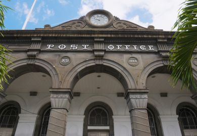 Post office building in Port Louis, Mauritius