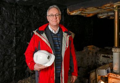 Professor Chris McDermott at the National Mining Museum Professor Chris McDermott at the National Mining Museum