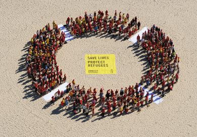 Protesters form giant circle on Bondi Beach, Australia Protesters form giant circle on Bondi Beach, Australia