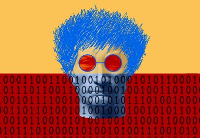 Face of a classical statue with scribbled hair and glasses added, rising out of binary code. To illustrate how the punk attitude of art schools can help the UK rise above AI blandness. Face of a classical statue with scribbled hair and glasses added, rising out of binary code. To illustrate how the punk attitude of art schools can help the UK rise above AI blandness.