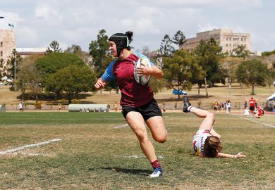 Women’s University Sevens match between University of Queensland  and Macquarie Women’s University Sevens match between University of Queensland and Macquarie