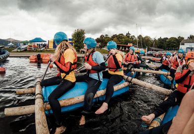 women on raft women on raft