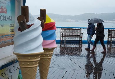 ice cream in the rain
