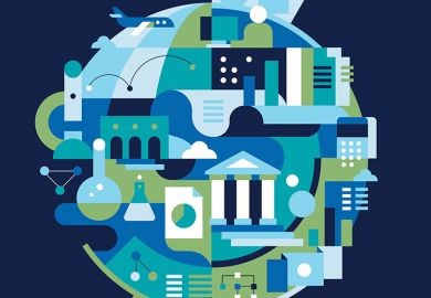 THE World University Rankings 2018 methodology illustration