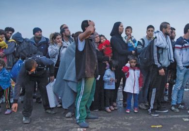 Refugees cross into Hungary from Serbia