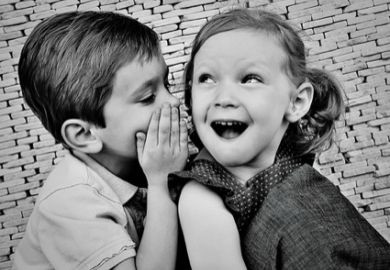 Children whispering