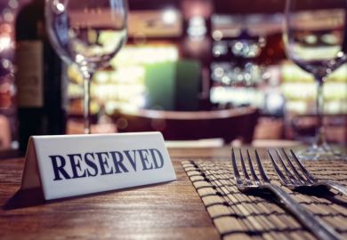 reserved table