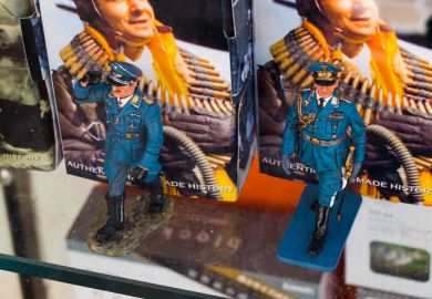 Riva del Garda, Italy - May 17, 2012 Soldiers toy of the nazi third reich of Germany in a display window of a toy shop.