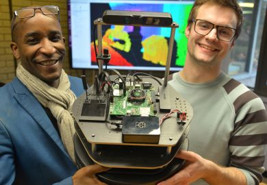 Students at Aberystwyth University design librarian robot