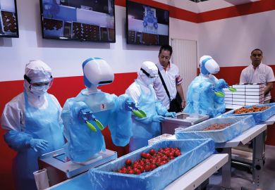 Robots packing lunchboxes, Tokyo Robots packing lunchboxes, Tokyo