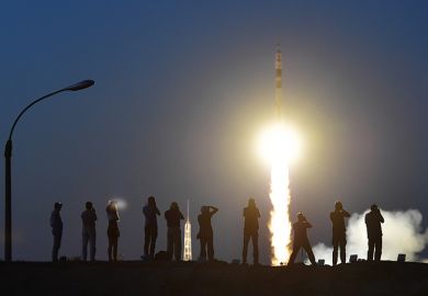 A rocket taking off A rocket taking off